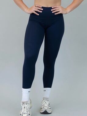 Fleo El Toro 25” Navy Merle High-Waist Leggings